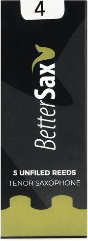BetterSax Tenor Saxophone Jazz Cut Reeds (Strength 3.0, 5-Pack) - Perfect for Jazz Enthusiasts, Music Classes, and Band Performances in Saudi Arabia