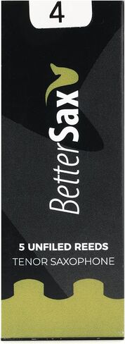 BetterSax Tenor Saxophone Jazz Cut Reeds (Strength 3.0, 5-Pack) - Perfect for Jazz Enthusiasts, Music Classes, and Band Performances in Saudi Arabia