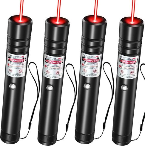[Professional] Rechargeable Red Beam Flashlight Long Distance Range for TV/LED/LCD Screens Tactical Flashlights Presentation Office/Outdoors/Astronomic/Construction [001] in Kuwait