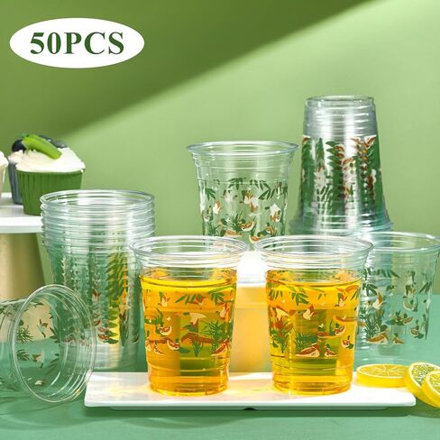 50 PCS 16 OZ Mallard Duck Cups for Mallard Duck Party Decorations Mallard Duck Baby Shower Cups Plastic Discipable Actable Cups Fridity Party Supplies in Kuwait