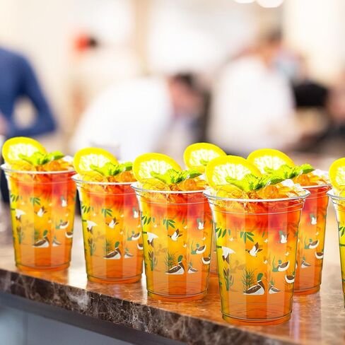 50 PCS 16 OZ Mallard Duck Cups for Mallard Duck Party Decorations Mallard Duck Baby Shower Cups Plastic Discipable Actable Cups Fridity Party Supplies in Kuwait