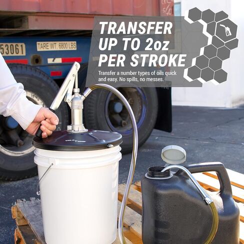 TERA PUMP TRPAIL-M - Telescopic Electric Operated Pail Pump - 5 Gallon Buckets Pail Attachment Pump with Flow Meter For [ Kerosene Gasoline Engine Oil Diesel DEF Hydraulic Oil Water Etc ] in Saudi Arabia