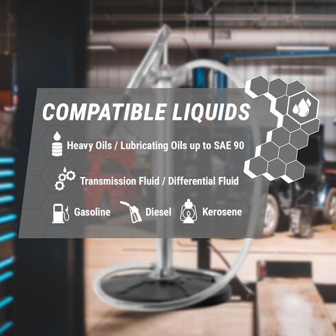 TERA PUMP TRPAIL-M - Telescopic Electric Operated Pail Pump - 5 Gallon Buckets Pail Attachment Pump with Flow Meter For [ Kerosene Gasoline Engine Oil Diesel DEF Hydraulic Oil Water Etc ] in Saudi Arabia