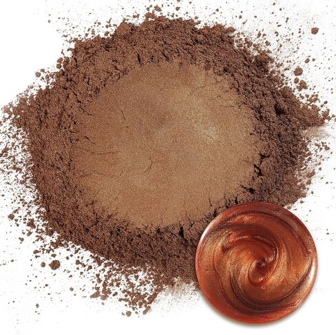Ceya Mica Powder, 5.3oz/ 150g Chocolate Brown Pearlescent Effect Colorant Pigment Powder for Epoxy Resin,Tumblers, Slime Bath Bomb, Soap Dye, Slime, Candle, Resin Crafting, Paint, Jewelry, Nail Polish in Saudi Arabia