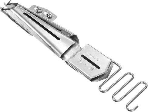 CoCud Sewing Machine Binder, 1-1/2" Inlet 7/16" Outlet, Stainless Steel Single Covered Edge Flat Seamer Folder Binding Attachment Tape Binder in Saudi Arabia