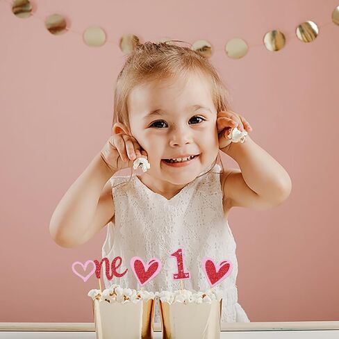 24Pcs Love Heart Cupcake Toppers for Valentine's Day Decorations, Love Heart Valentine's Day Cupcake Toppers for Wedding Bridal Shower Party Decorations (Mix Heart) in Saudi Arabia