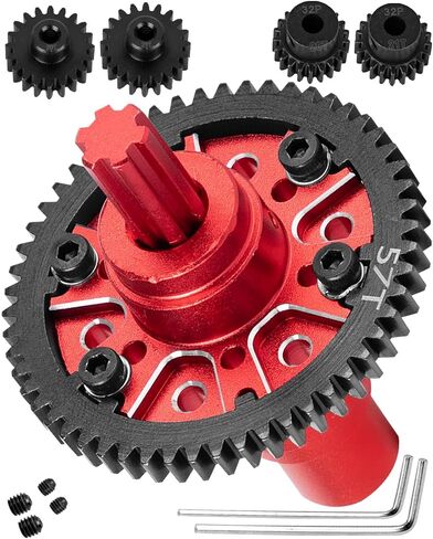 57T #45 Steel Upgrades Diff Gear Slipper Clutch for 1/8 Typhon 223S 4X4 RTR V4,1/10 Kraton/Outcast 4S 4X4 RTR V2,Senton/Vorteks 223S 4X4 RTR V4,Spur Gear Slipper w/20T 21T Pinions,Titanium in Saudi Arabia