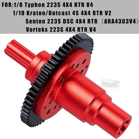57T #45 Steel Upgrades Diff Gear Slipper Clutch for 1/8 Typhon 223S 4X4 RTR V4,1/10 Kraton/Outcast 4S 4X4 RTR V2,Senton/Vorteks 223S 4X4 RTR V4,Spur Gear Slipper w/20T 21T Pinions,Titanium in Saudi Arabia