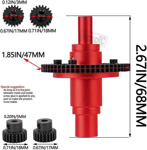 57T #45 Steel Upgrades Diff Gear Slipper Clutch for 1/8 Typhon 223S 4X4 RTR V4,1/10 Kraton/Outcast 4S 4X4 RTR V2,Senton/Vorteks 223S 4X4 RTR V4,Spur Gear Slipper w/20T 21T Pinions,Titanium in Saudi Arabia