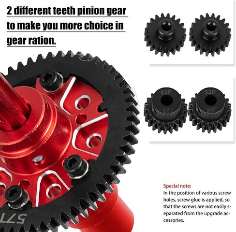 57T #45 Steel Upgrades Diff Gear Slipper Clutch for 1/8 Typhon 223S 4X4 RTR V4,1/10 Kraton/Outcast 4S 4X4 RTR V2,Senton/Vorteks 223S 4X4 RTR V4,Spur Gear Slipper w/20T 21T Pinions,Titanium in Saudi Arabia