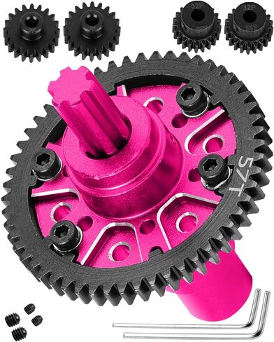 57T #45 Steel Upgrades Diff Gear Slipper Clutch for 1/8 Typhon 223S 4X4 RTR V4,1/10 Kraton/Outcast 4S 4X4 RTR V2,Senton/Vorteks 223S 4X4 RTR V4,Spur Gear Slipper w/20T 21T Pinions,Titanium in Saudi Arabia