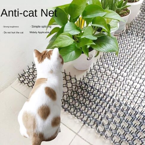Packter 12 Pack 8.5 * 6.5 بوصة مربعة Cat Scat Scat مع طفرات ، حاجز حيوان طارد Cat ، شملت 12 حزمة من المواد الغذائية و 20 حزمة الرمز البريدي (8.5 ' * 6.5' ') in Kuwait