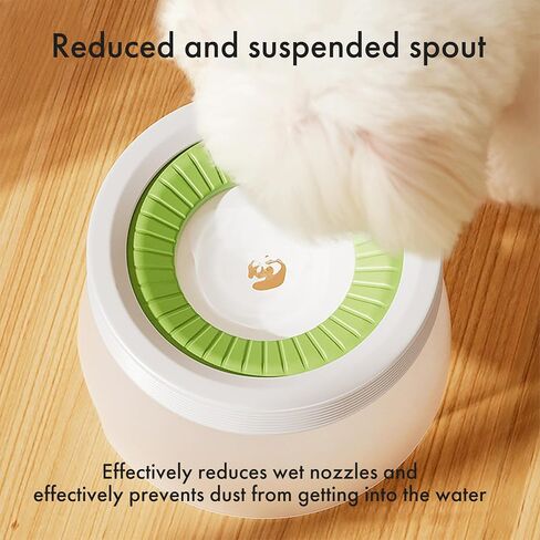 Cat Water Bowl, Large Capacity, Splash-Proof, Detachable and Washable (Blue, 600ml) in Saudi Arabia
