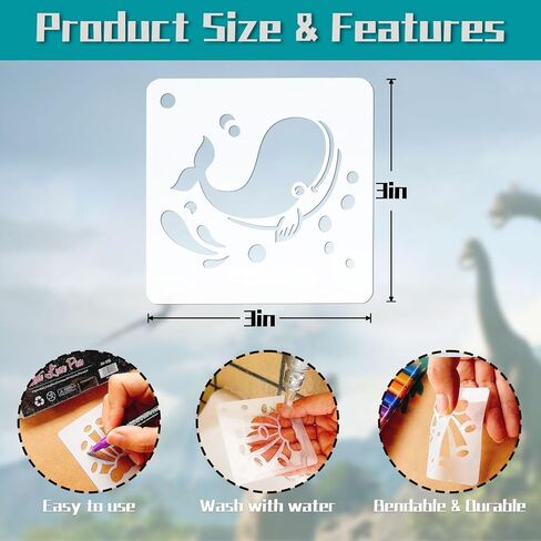Stencils for Painting, 80PCS 3 Inch Plastic Small Stencils for Crafts Reusable, Rock Painting Stencils, Various Painting Stencils for Home Decor & DIY Projects in Saudi Arabia