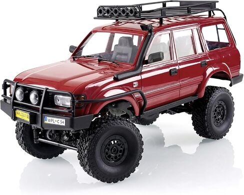 1/16 LC80 RC Crawler ، WPL C54-1 RC ROCK CRAWLER 4X4 4WD OFF ROAD RC TRACK ، 2.4GHz RTF سيارة التحكم عن بُعد مع هيكل ترقيته وتوجيه نسبي للبالغين هواية مركبة مركبة مركبة in Kuwait