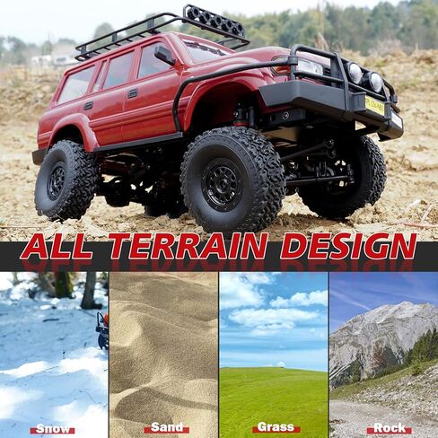 1/16 LC80 RC Crawler ، WPL C54-1 RC ROCK CRAWLER 4X4 4WD OFF ROAD RC TRACK ، 2.4GHz RTF سيارة التحكم عن بُعد مع هيكل ترقيته وتوجيه نسبي للبالغين هواية مركبة مركبة مركبة in Kuwait