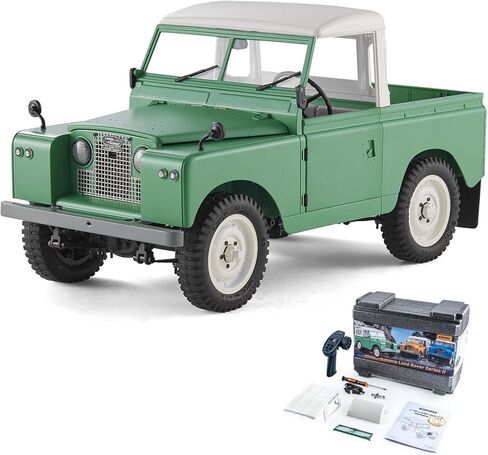 FMS 1/12 Land Rover Series II RC Car,RC Crawler Pickups & Vans & Convertibles 3 in 1 with 2 Speed Transmission,4-Wheel Drive,LED Lights,RC Model for Adults (Blue) in Kuwait