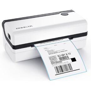 طابعة Rongta عالية السرعة 4 × 6 ملصقات شحن تجارية طابعات باركود حرارية تجارية متوافقة مع Windows وMAC لـ Office Home Ebay، Amazon، FedEx، Shopify، RP420 أبيض (أبيض) in Kuwait