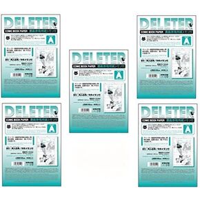 Deleter Comic Book Paper A4 for B5 comic 40 sheets ×5sets (Type-135-A4)(Japan Import)