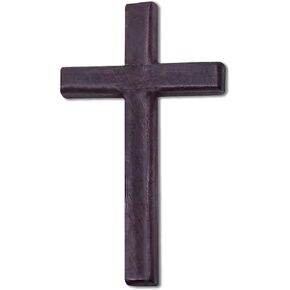 Christian Wooden Cross Wall Decoration Hand Held Prayer Crosses Palm Sized Christian Gift 4.7 h, with Velvet Bag in Saudi Arabia