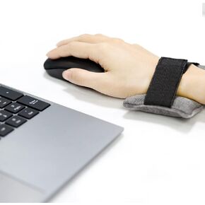 Comfortable Wrist Rest Wearable Mouse Wrist Rest Mouse Pillow with Cushion Wrist Support & Pain Relief for Computer Laptop Home & Office (Green) 2PC