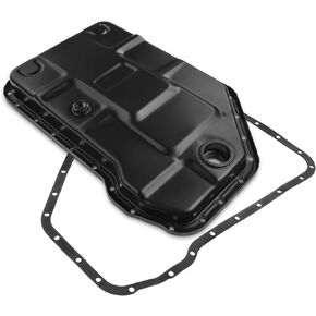 A-Premium Transmission Oil Pan with Drain Plug & Gasket Compatible with Audi A4 1996-2005, A4 Quattro 1996-2006, A6 1998-2001, A6 Quattro 1998-2004, with 5-Speed Automatic Trans