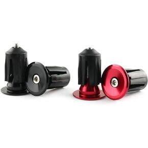 2Pairs Bar End Plugs Bicycle Handlebar End Caps Bike Handlebars for Mountain Bike Road Bike