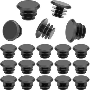 20 Pieces Plastic Handlebar Bar End Plugs Caps for Road Mountain Bike Most Bicycle