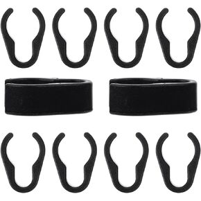 10pcs Microphone Clip Flexible Cable Clamp Plastic Clips Durable Cable Clamp Mic Stand Cable Clamp Cable Storage Organizer Microphone Cable Plastic Clip Mic Pole Cord Holder