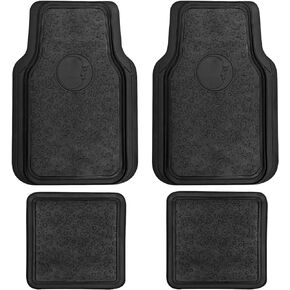 LUNNA FM-337E 4pc Aztec Black Rubber Floor Mat