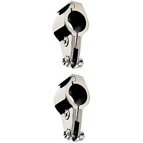 Two Units of Stainless Steel Bimini Top Hinge - Rail Mounts 1"