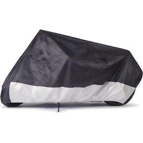 Budge MC-9 Sportsman Motorcycle Cover, Black, Waterproof, Universal Fit, Fits up to 86", Medium