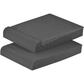 Studio Monitor Isolation Pads, Made of High Density Acoustic Foam, 2 Packs Sound Dampening Speaker Riser Foam to Prevent Vibrations