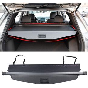 Marretoo for Chevy Chevrolet Equinox GMC Terrain Cargo Cover 2018 2019 2020 2021 2022 2023 2024 for Chevy Equinox Accessories Black Retractable Trunk Cover Security Shield Shade