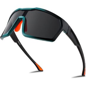 FEISEDY Sunglasses Sports Mens Women, Baseball Cycling Mirrored Goggles, Hiking Running UV400 Protection B0034