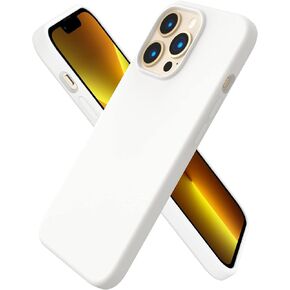 ORNARTO Compatible with iPhone 13 Pro Case 6.1, Slim Liquid Silicone 3 Layers Full Covered Soft Gel Rubber Case Cover 6.1 inch-Blue
