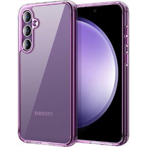 JETech Case for Samsung Galaxy S23 FE 6.4-Inch, Non-Yellowing Shockproof Bumper Protective Phone Cover, Anti-Scratch Hard PC Back (Clear)