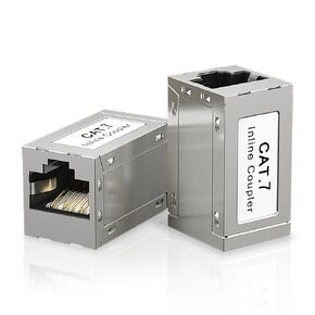 موسع إيثرنت RJ45 بسرعة 10 جيجابت في الثانية، وصلة إيثرنت Cat7 أنثى إلى أنثى لكابل Cat7/ Cat6/ Cat5e 2-Pack in Kuwait