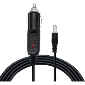DC5.5x2.1mm Male to 12V Car Cigarette Lighter Plug 18AWG Cable, DC Car Charger Auto Power Supply Cable， YOUCHENG for Cars, Trucks, Buses