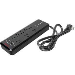 AudioQuest PowerQuest G8 – 8-Outlet Surge Protector with USB-A and USB-C Charging Ports - Perfect for TV, AV Receiver, Xbox, Playstation, Soundbar, Computer, and Home Office