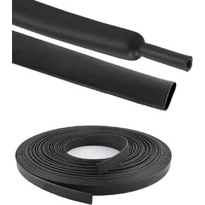 4:1 Adhesive Lined Heat Shrink Tubing Roll Protection Wiring Sheath Harnesses Waterproof Glue Insulated Dual Wall (1"-22ft)