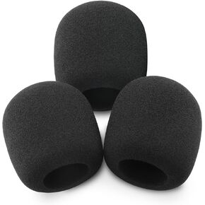LEFXMOPHY Pop Filter for Samson Q2U Mic Cover Microphone Replacement Foam, 3pack Windscreen