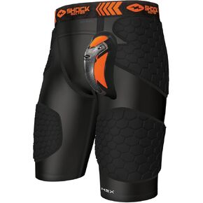 Shock Doctor للجنسين البالغين SD30370 HEX CompFit Imp Shrt w ULT Carb Flex Cup، BK، S US in Kuwait