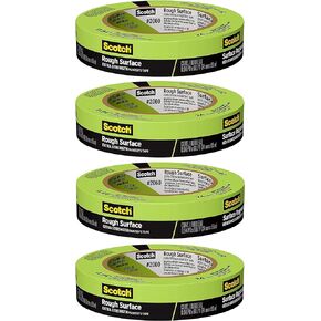 Scotch Painter's Tape 2060-1A 2060 Masking Tape, 1-Inch by 60-Yard, Green, 4 Pack