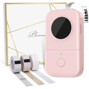 Phomemo D30 Mini Label Maker - Inkless Thermal Portable Bluetooth Label Printer with Tape with 1000+ Templates, Organized Zones for Home, Office, School, Store, Pantry, Green