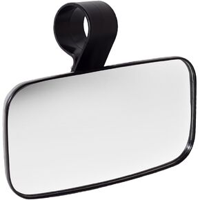 1PCS UTV 1.5 1.75 2 Clamp Side Center Wide RearView Mirror Road Large Adjustable for Can-Am Commander 1000 For Polaris, black