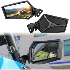 Rearview Side Mirrors for Polaris RZR XP 1000, Adjustable Folding Clear Rear View Side Racing Mirrors for Polaris RZR XP XP4 1000 Turbo S 1000 900 2014-2023 Accessories, Replace #2881198