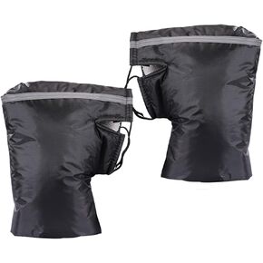 1 Pair Universal Motorcycle Handlebar Muffs Winter Compatible Snowmobile Hand Muffs Scooter Handlebar Thermal Gloves Protective Windproof Riding Gloves Thicken Handlebar Gauntlets