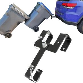 HECASA Universal Can Coupler, Steel Construction, 20 Inches Capacity, Black Color, Trash Can