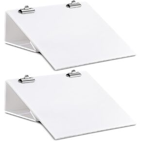 Nuanchu 2 Pcs Folding Slant Board for Writing 14'' x 12'' Large Slanted Clipboard Adjustable Tilted Writing Board Sloped Surface to Improve Handwriting Legibility Endurance for Reading Drawing